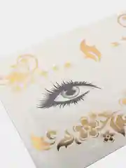 Хаки переводные тату/ для лица/временные тату/ временные татуировки 15*10,5 см