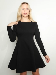 MiLena21 Платье чёрное "Маргаритка" (160-168), линованное