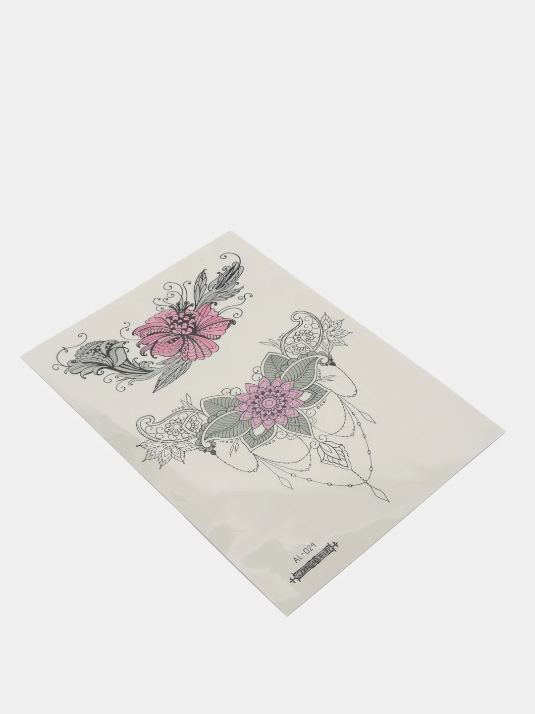 Красный временная переводная татуировка, 21*15 cm