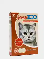 Доктор ZOO мультивитаминное лакомство для кошек, со вкусом копченностей, 90 таб
