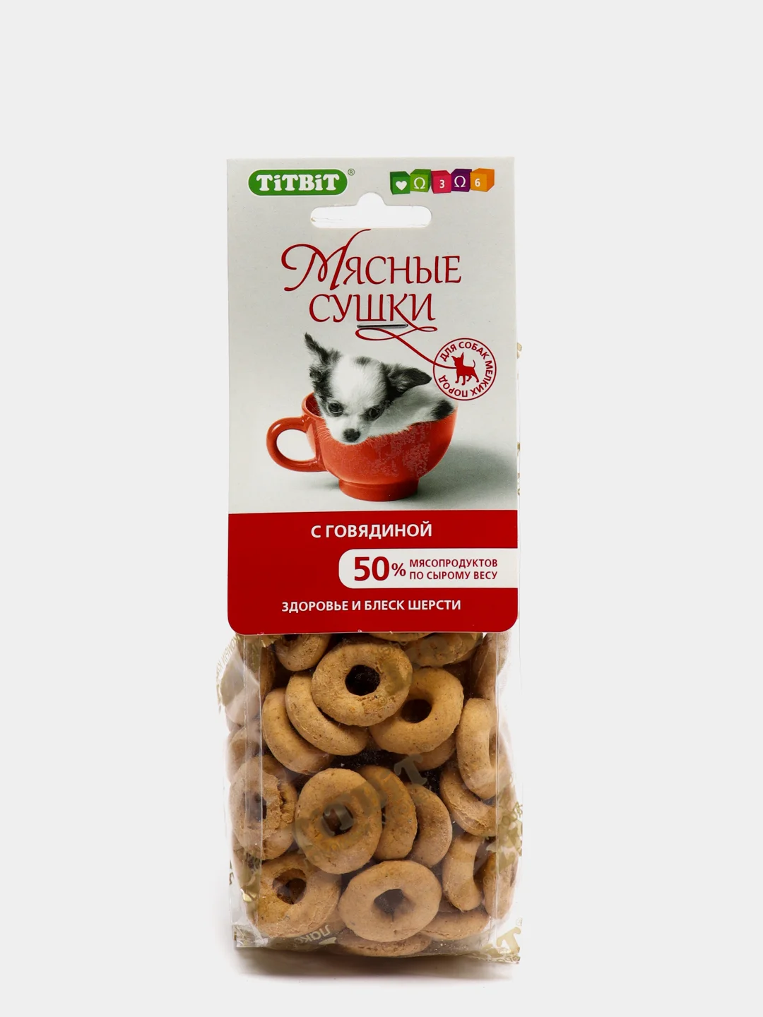 Лакомство TiTBiT мясные сушки для собак  100 г