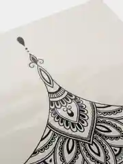 Серый временная переводная татуировка, 21*15 cm