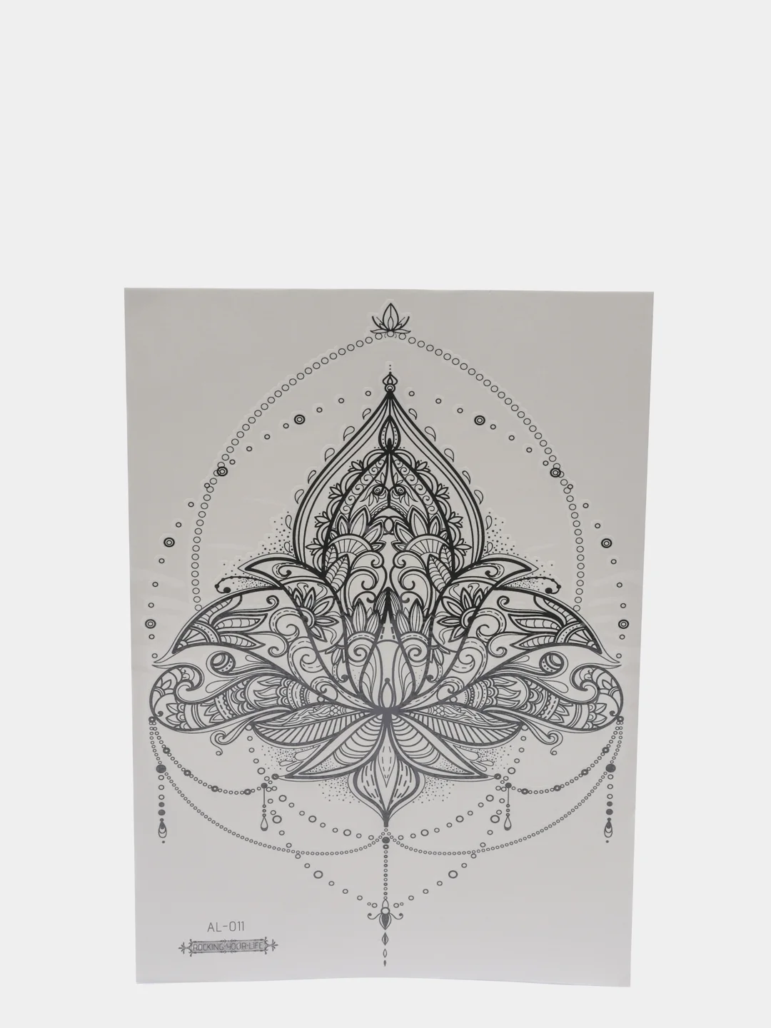 Коричневый временная переводная татуировка, 21*15 cm
