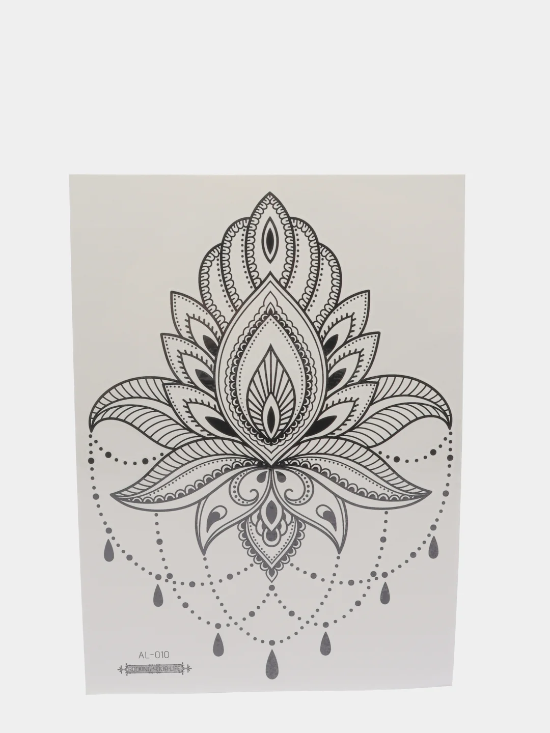 Белый временная переводная татуировка, 21*15 cm