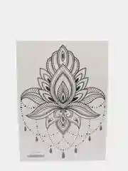 Белый временная переводная татуировка, 21*15 cm
