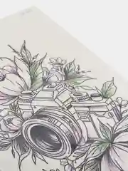 Коричневый переводные тату/для тела/временные тату/временные татуировки 21*10 см