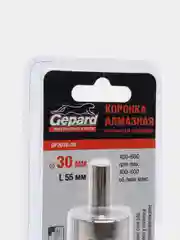 Коронка алмазная по стеклу и керамике GEPARD, 30 мм