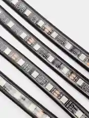Многоцветная музыкальная лампа для салона автомобиля с Bluetooth управлением, 48 LED