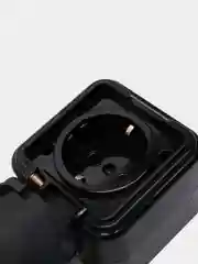 Черный розетка с заземляющим контактом, 250В, 16А, Stekker PST16-21-44