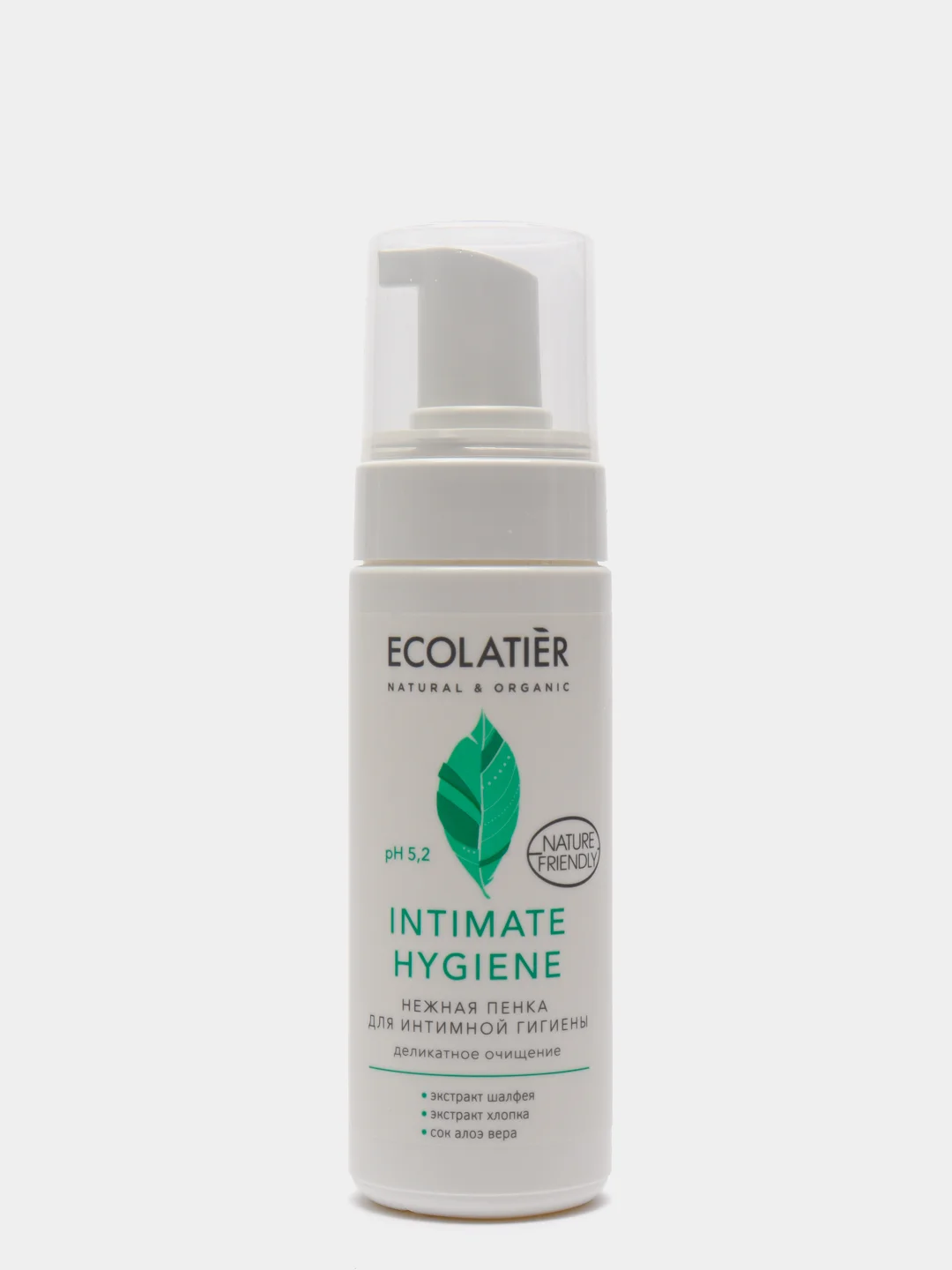Нежная пенка для интимной гигиены Ecolatier, 150 мл