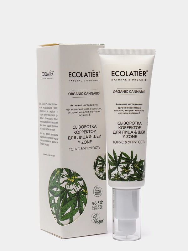 Ecolatier Сыворотка-корректор для лица & шеи Y-Zone Organic Cannabis 50 мл