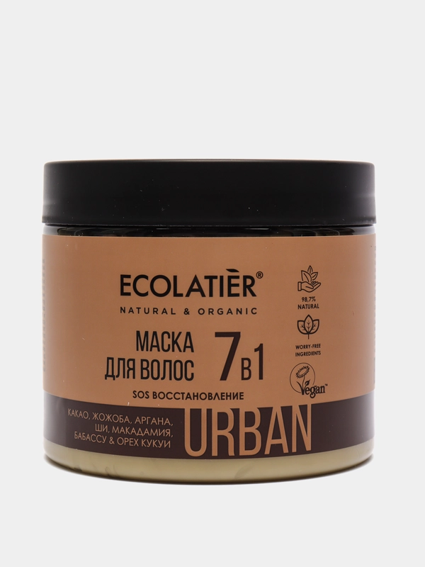Маска для волос SOS Восстановление 7 в 1 Ecolatier Urban 380 мл