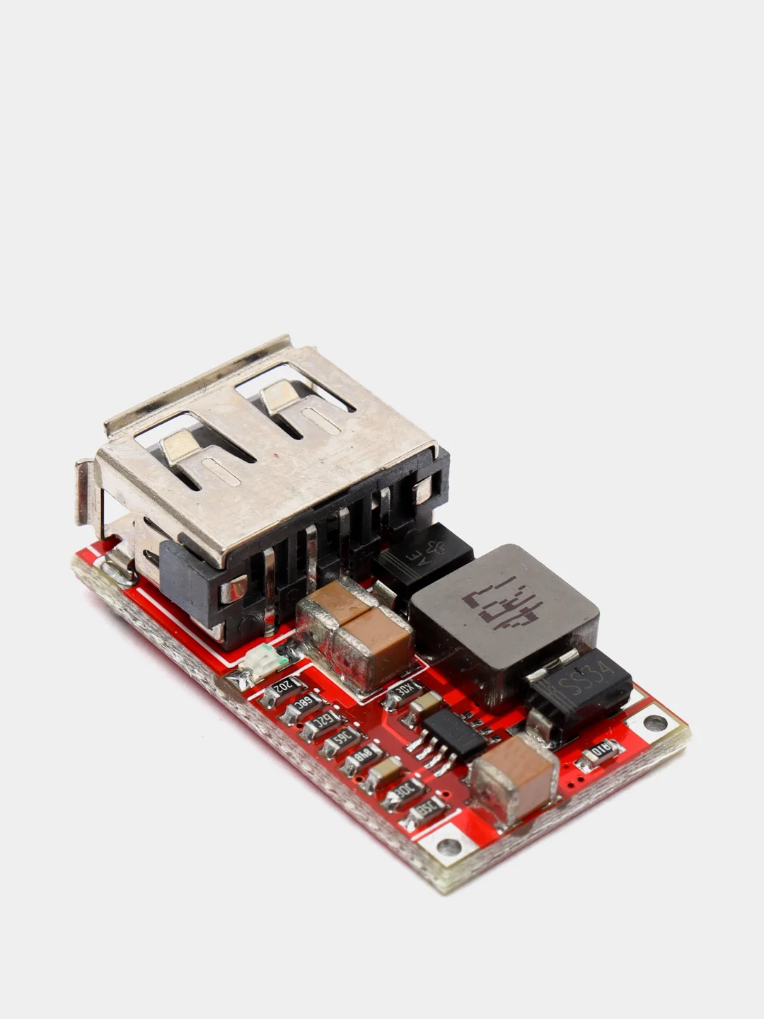 Понижающий модуль, вход 6-24V, выход 5V, USB разъём до 3А