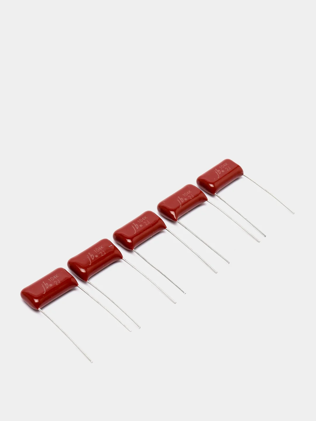 5 штук, конденсатор пленочный 0.1uf, 630v, 0.1мкф, 630В, 10%, CL21/JB, 100nF, 100нФ