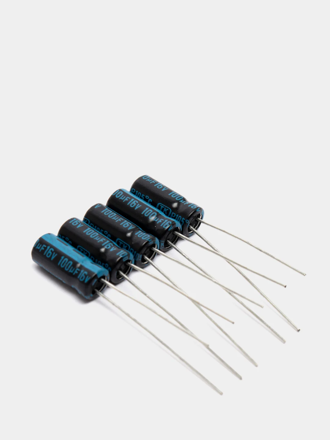 5 штук 100мкФ 16в Конденсатор электролитический 100UF 16V 105C 5х11 TK JAMICON