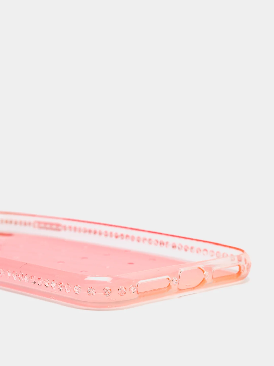 Розовый чехол для iPhone XR, прозрачный, силиконовый, со стразами