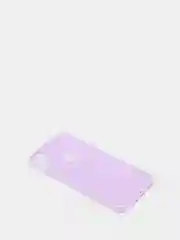 Пурпурный чехол для iPhone XR, прозрачный, силиконовый, со стразами