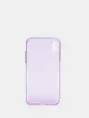 Пурпурный чехол для iPhone XR, прозрачный, силиконовый, со стразами