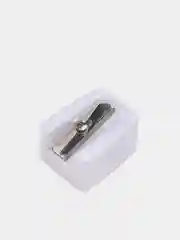 Серый точилка косметическая для карандашей одинарная