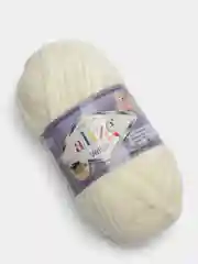 Молочный плюшевая пряжа Alize Velluto (Ализе Веллуто)
