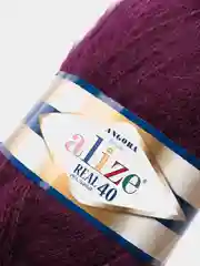 Фиолетовый пряжа Alize Angora Real 40 (Ализе Ангора Реал 40)
