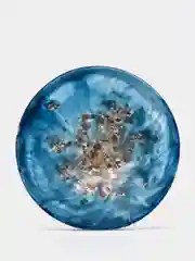 Синий поднос / Тарелка для украшений