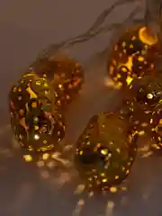 Гирлянда электрическая 2м, 10LED,  в форме "Фонарь", шампань, 2хАА, металл