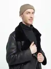 Приглушённый хаки шапка мужская, бини, унисекс