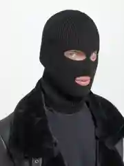 Балаклава рабочая вязаная однотонная черная