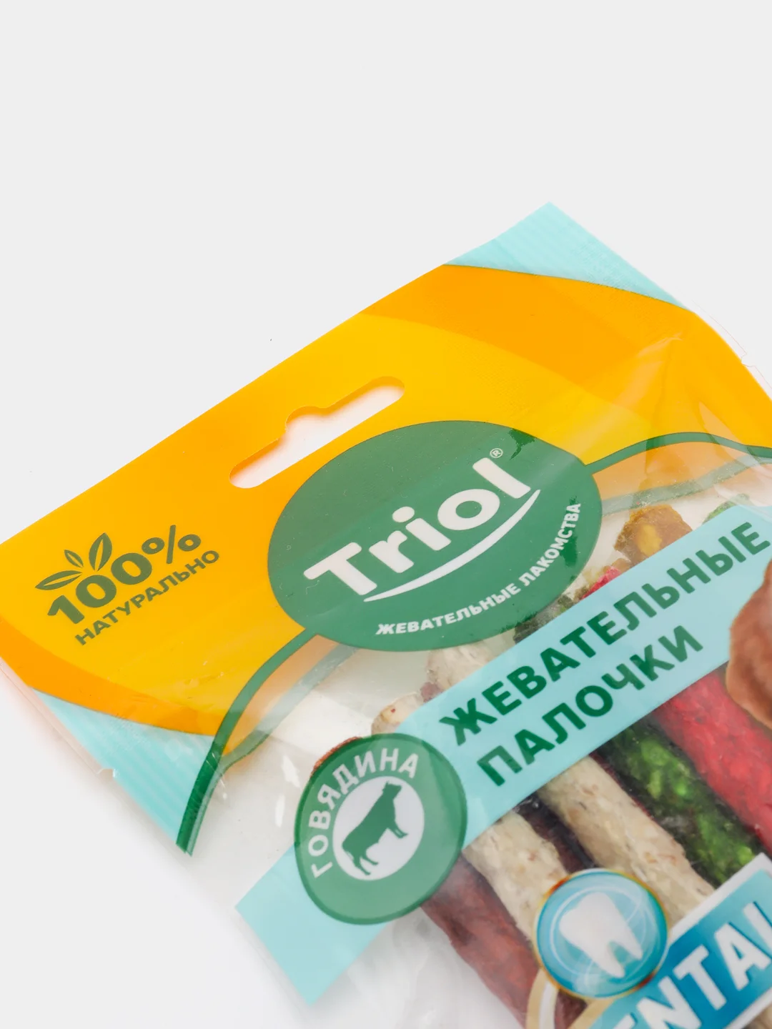 Triol Dental микс жевательные палочки, Говядина для собак и щенков с 3-х мес, 10 штук