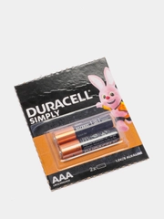 Батарейки 2шт Duracell LR03 Дюрасел AAA  мизинчиковые aaa