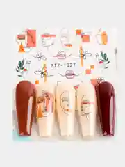Лайм слайдеры для дизайна ногтей