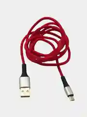 Красный кабель microUSB и Type-C для зарядки и передачи данных