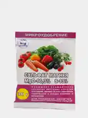 Сульфат магния 30 г микро удобрение для плодово-ягодных, овощных,  цветочно-декоративных