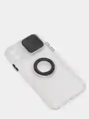 Чехол для IPhone 11, глянцевый, полупрозрачный, с защитой для камеры