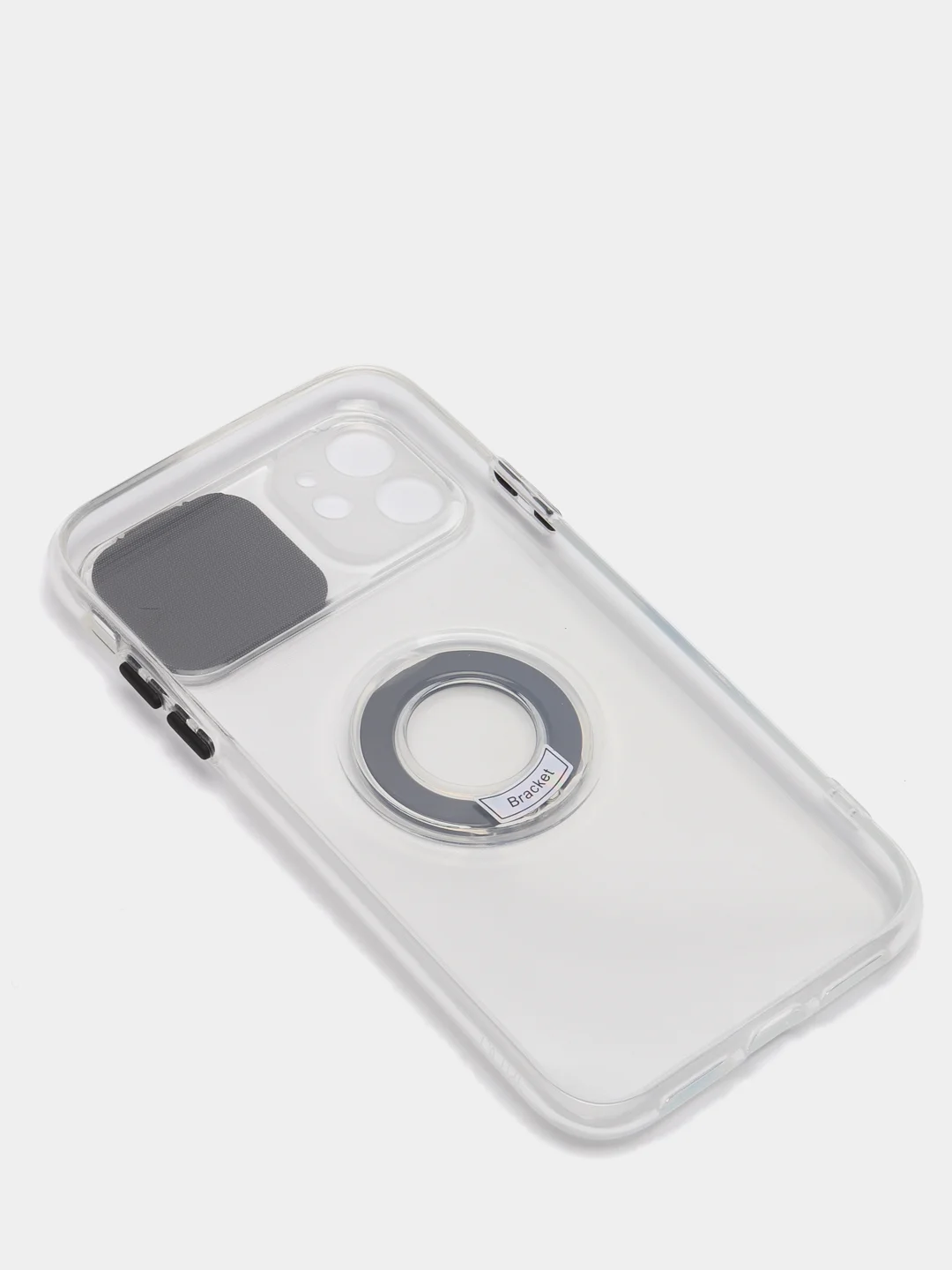 Чехол для IPhone 11, глянцевый, полупрозрачный, с защитой для камеры