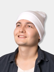 Шапка унисекс осень зима, 2хслойная,  Шапка трикотажная без надписей