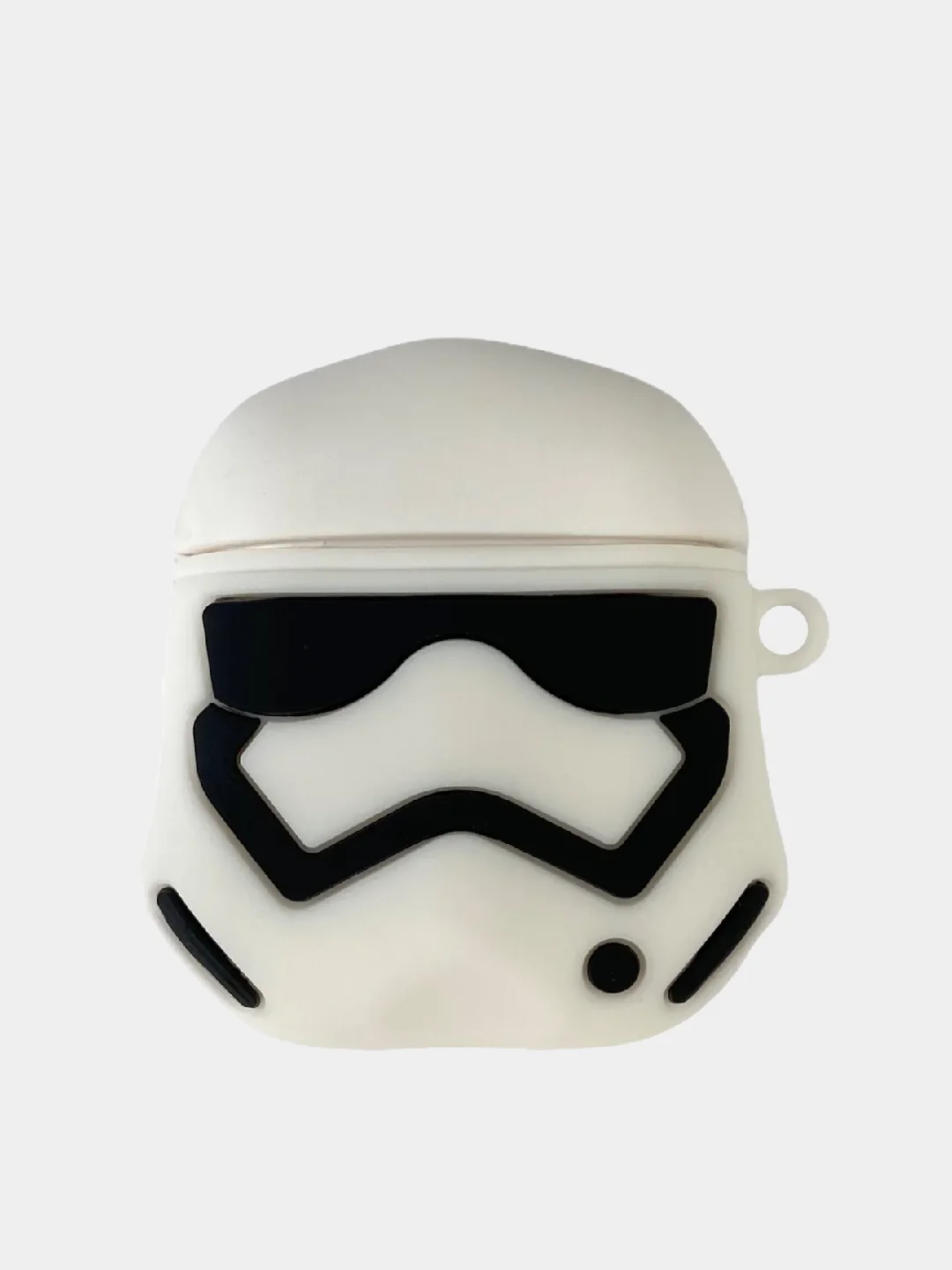 Синий меланж cиликоновый чехол для Airpods 1,2/Pro  игрушка с карабином
