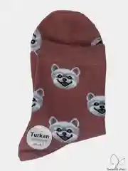 Розовый носки с принтом, женские