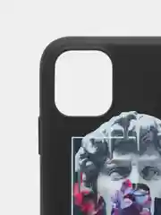 Серебряный силиконовый чехол "Арт" для IPhone, айфон 6s/6Plus/7/8/Plus/SE2/X/XS/Max/XR/12/pro max