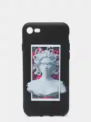 Серый меланж силиконовый чехол "Арт" для IPhone, айфон 6s/6Plus/7/8/Plus/SE2/X/XS/Max/XR/12/pro max