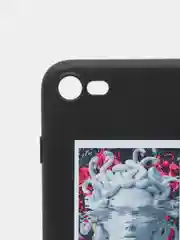 Серебряный силиконовый чехол "Арт" для IPhone, айфон 6s/6Plus/7/8/Plus/SE2/X/XS/Max/XR/12/pro max
