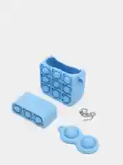 Голубой чехол-игрушка для наушников AirPods 1,2 (Эирподс 1,2 Аирподс 1,2)