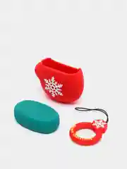 Багровый чехол-игрушка для наушников AirPods 1,2 (Эирподс 1,2 Аирподс 1,2)