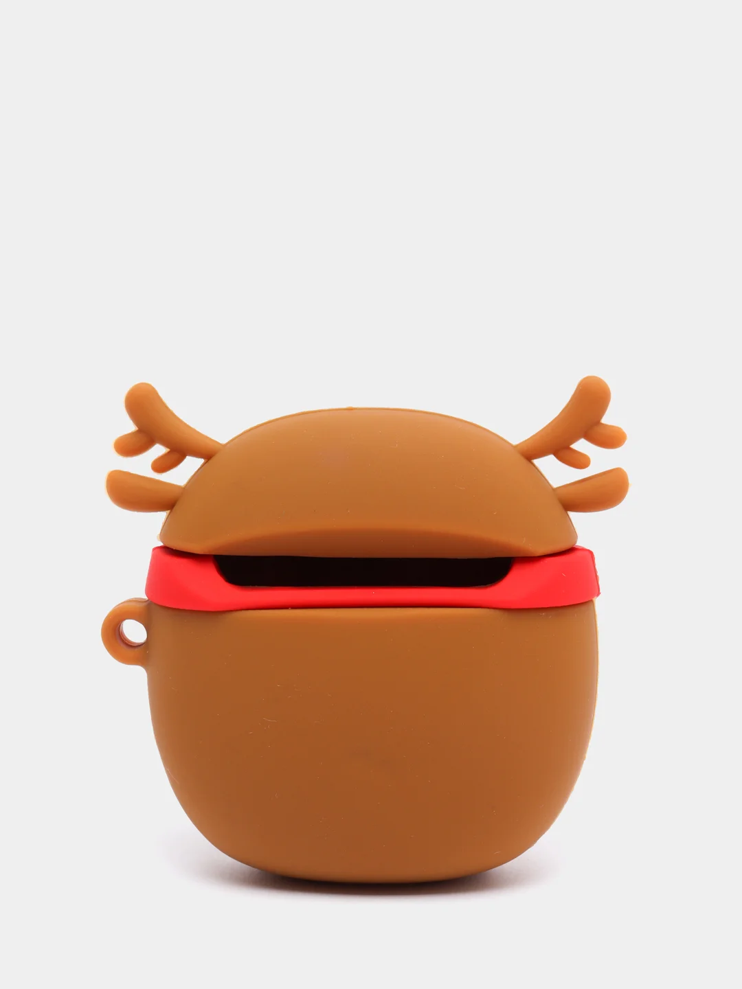 Бордовый чехол-игрушка для наушников AirPods 1,2 (Эирподс 1,2 Аирподс 1,2)