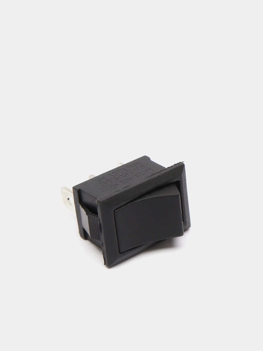 Переключатель KCD1-101 on-on 6A 250VAC, черный, 3 контакта