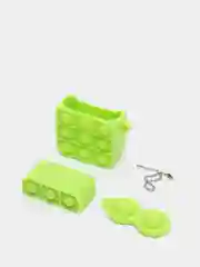 Салатовый чехол-игрушка для наушников AirPods 1,2 (Эирподс 1,2 Аирподс 1,2)