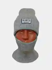 Бежевый комплект: шапка и снуд