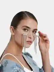 Очки женские со стразами, для фотосессии