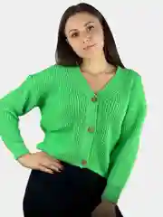 Салатовый женский кардиган